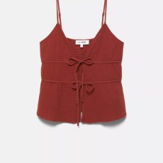 Crepe strappy top
