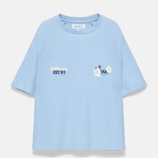 California floral textured T-shirt